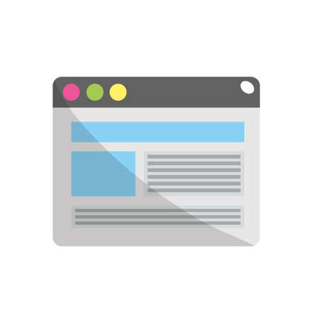 website with important videos informationのイラスト素材