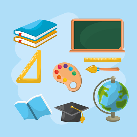 set education tools to creative studyのイラスト素材