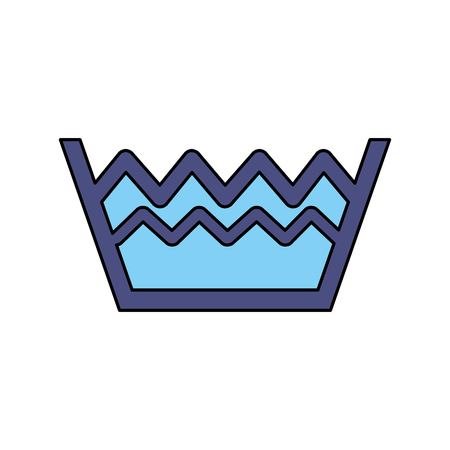 pail with water level to clean clothes vector illustrationのイラスト素材