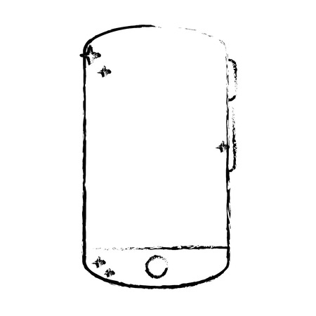 figure smartphone electronic technology to call and talk vector illustrationのイラスト素材