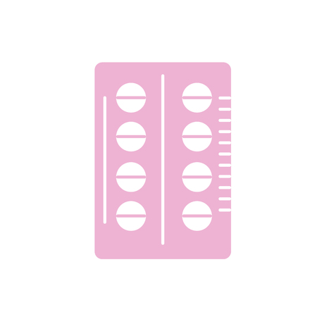 silhouette pill pharmaceutical medicine to treatment vector illustrationのイラスト素材