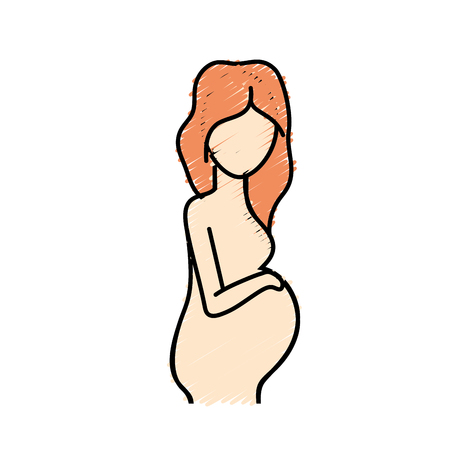 Pregnant vector illustrationのイラスト素材
