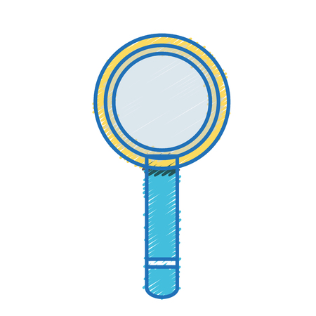 magnifying glass tool object designのイラスト素材