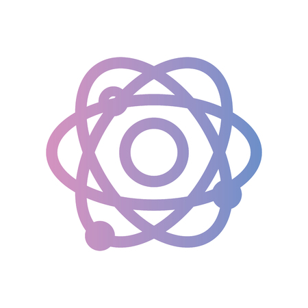 line physics orbit atom chemistry educationのイラスト素材
