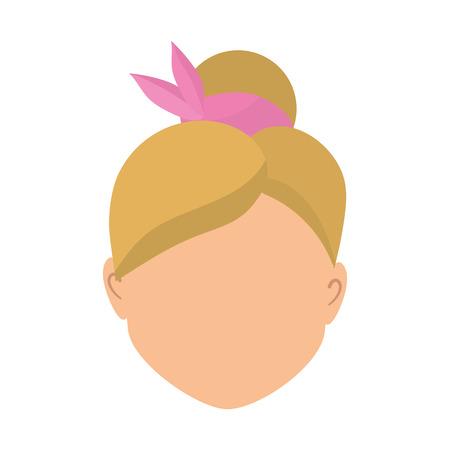 default avatar woman to social userのイラスト素材
