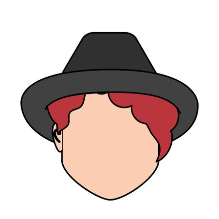 default avatar woman to social userのイラスト素材