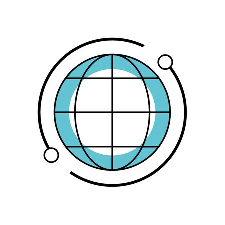 global map connection digital technologyのイラスト素材