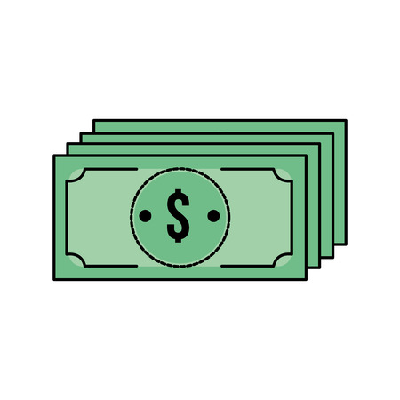 bills dollar cash money currencyのイラスト素材