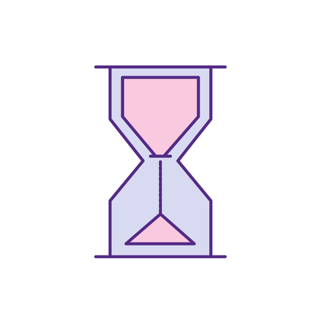 hourglass object design to know the time vector illustrationのイラスト素材