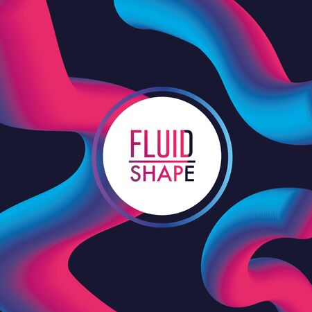 abstract fluid decoration backgroun designのイラスト素材