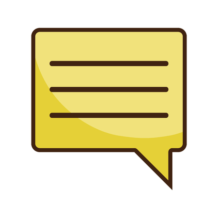 color chat bubble notes text messageのイラスト素材