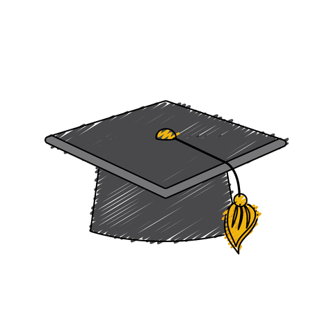 cap graduation object designのイラスト素材