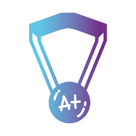 line school medal symbol to intelligent studentのイラスト素材