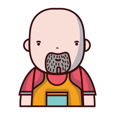 man plumber job to service repair vector illustrationのイラスト素材