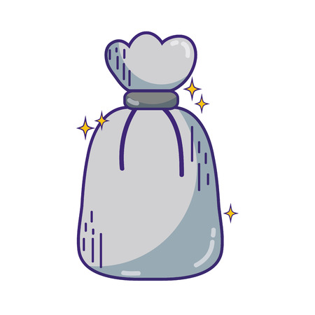 garbage bag object with biodegradable trashのイラスト素材