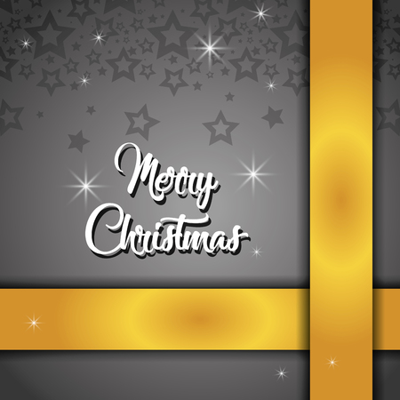 merry christmas stars poster decoration vector illustrationのイラスト素材