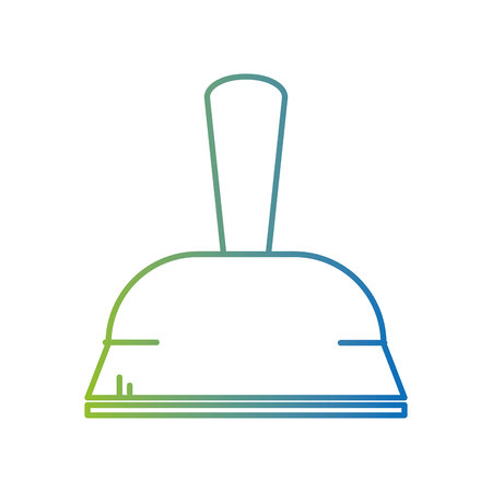 line dustpan domestic equipment to clean home vector illustrationのイラスト素材