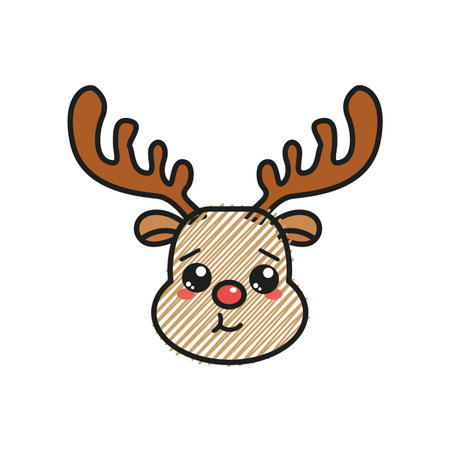 Reindeer icon.のイラスト素材