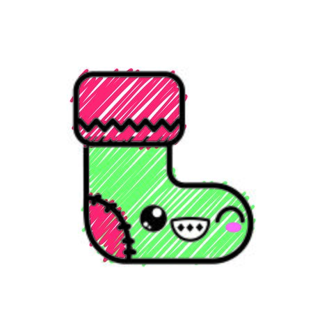 Sock cartoon icon.のイラスト素材