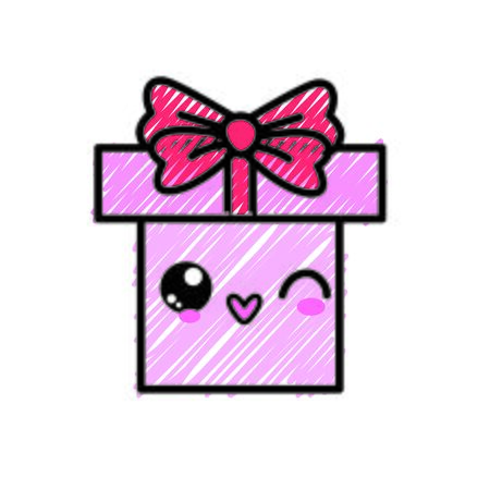 Girl Christmas gift icon.のイラスト素材