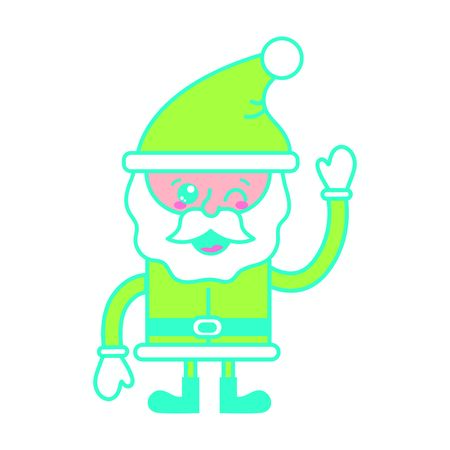 Isolated santa cartoon designのイラスト素材