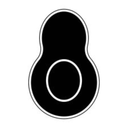 Avocado of organic and healthy food theme Isolated design Vector illustrationのイラスト素材