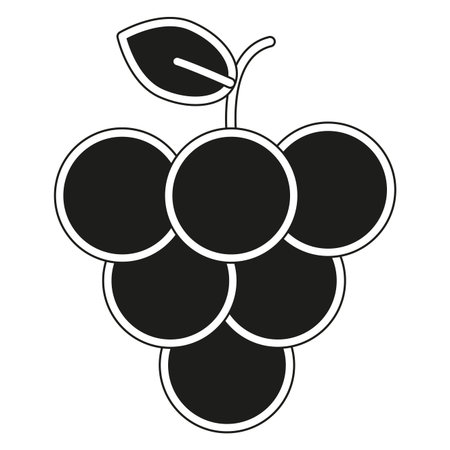 Grapes of organic and healthy food theme Isolated design Vector illustrationのイラスト素材