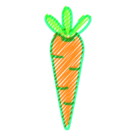 Carrot of organic and healthy food theme Isolated design Vector illustrationのイラスト素材
