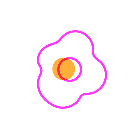 Egg of organic and healthy food theme Isolated design Vector illustrationのイラスト素材