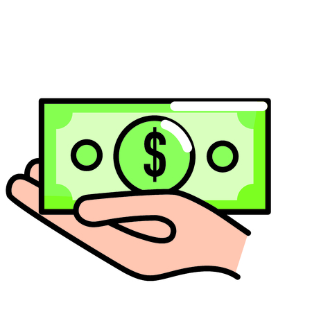 Bill of money financial item and commerce theme Isolated design Vector illustrationのイラスト素材