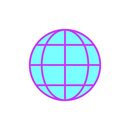 Global sphere of communication and internet theme Isolated design Vector illustrationのイラスト素材