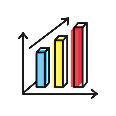 Infographic of data and information theme on white background, vector illustration.のイラスト素材