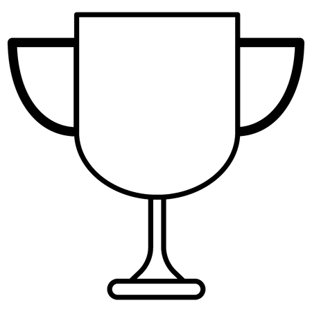 Trophy of competition success and sport theme Isolated design Vector illustrationのイラスト素材