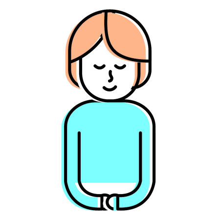 Woman of girl female and avatar theme Isolated design Vector illustrationのイラスト素材