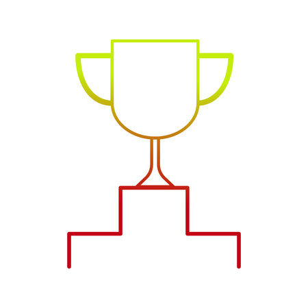 Trophy, success and sport theme Isolated design Vector illustrationのイラスト素材