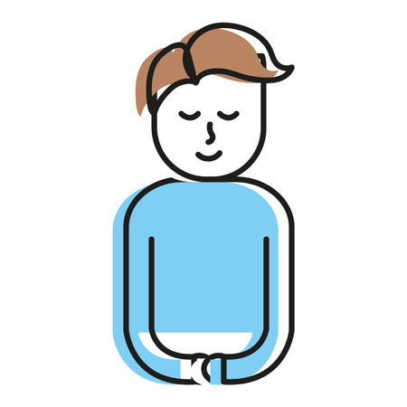 Man of boy male and avatar theme Isolated design Vector illustrationのイラスト素材