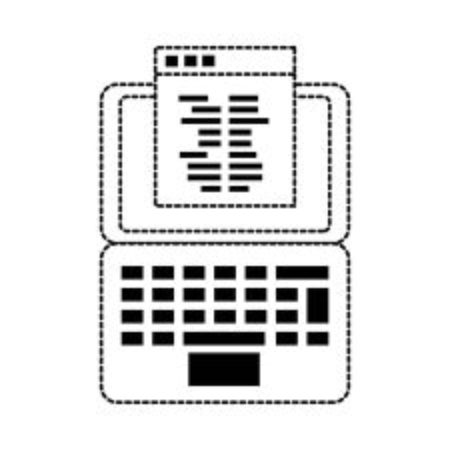 Isolated laptop designのイラスト素材
