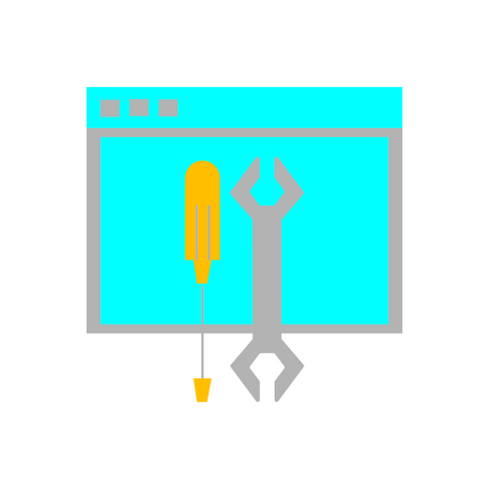 Isolated website designのイラスト素材