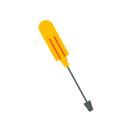 Screwdriver of tool instrument and repair theme Isolated design Vector illustrationのイラスト素材