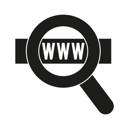 Lupe of seo search and engine theme Isolated design Vector illustrationのイラスト素材