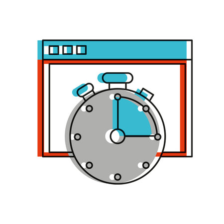 Website of technology internet and media theme Isolated design Vector illustrationのイラスト素材