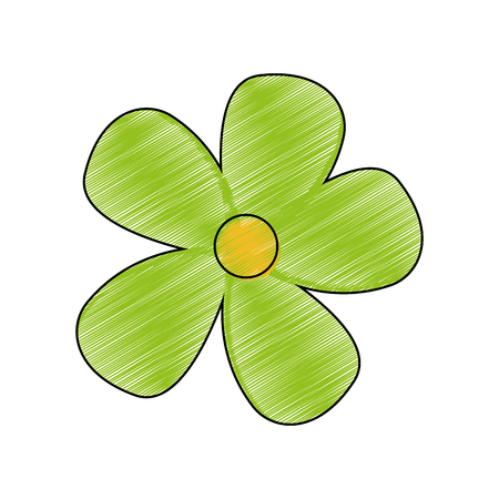 Flower of garden nature and plant theme Isolated design Vector illustrationのイラスト素材