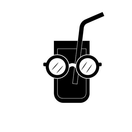 Cocktail of alcohol drink and bar theme Isolated design Vector illustrationのイラスト素材