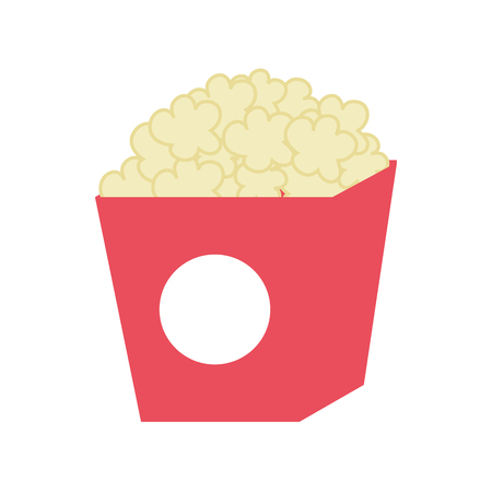 Pop corn of fast food and urban menu theme Isolated design Vector illustration.のイラスト素材