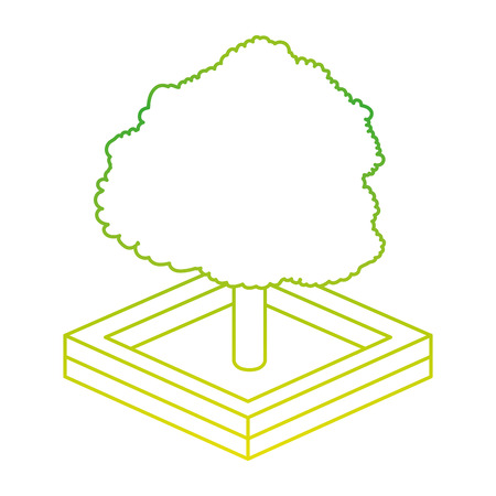 Tree of plant nature and botany theme Isolated design Vector illustration.のイラスト素材