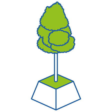 Tree of plant nature and botany theme Isolated design Vector illustration.のイラスト素材