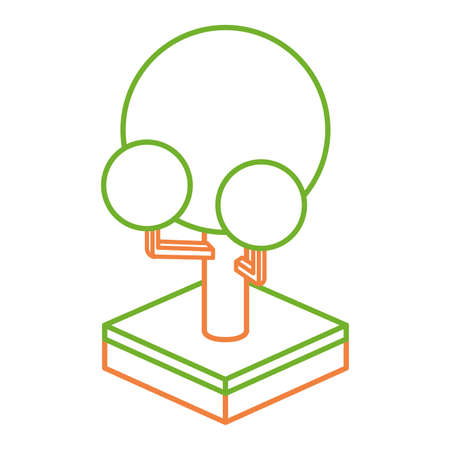 Isometric tree designのイラスト素材