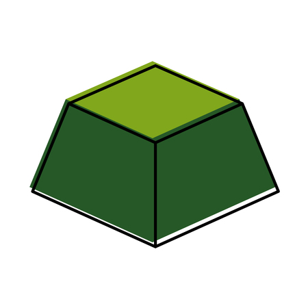 Isometric piece of earth designのイラスト素材
