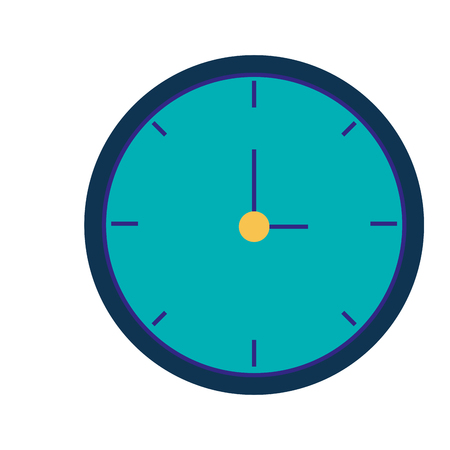 Isolated clock designのイラスト素材