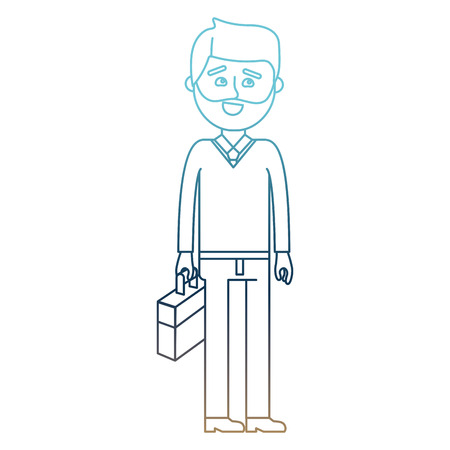 Businessman of man and business theme Isolated design Vector illustrationのイラスト素材